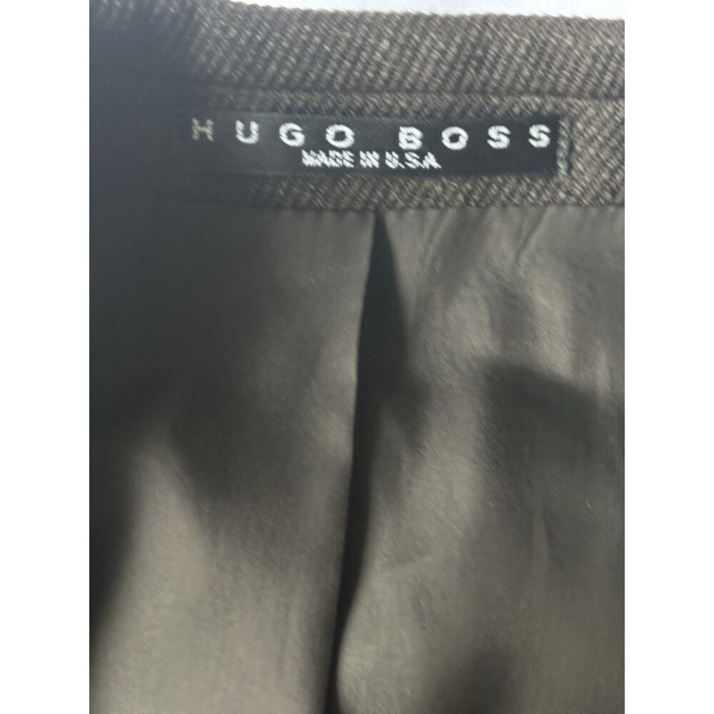 Hugo Boss Einstein Brown Virgin Wool Blazer Sport Coat 44R - Picture 8 of 16